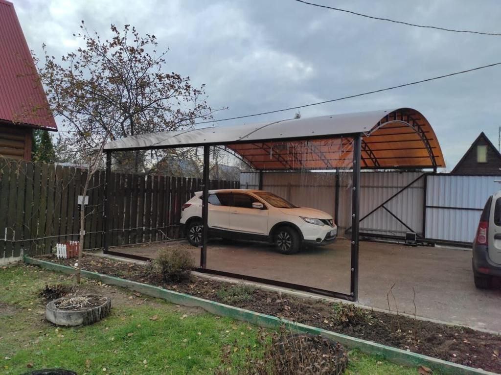 Прозрачные шторы ПВХ для навеса под автомобиль в Красном-на-Волге